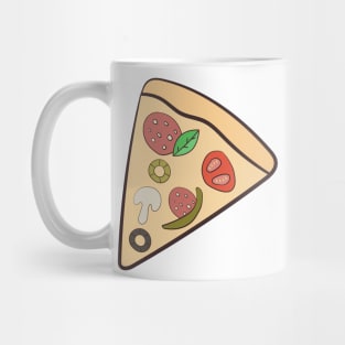 A slice of pizza. Mug